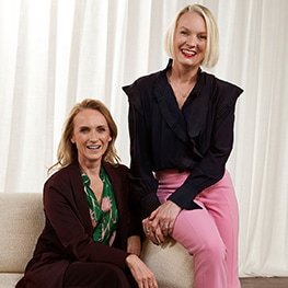 Trish Halpin and Lorraine Candy